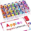 Gamenote Classroom Magnetic Alphabet Letters Kit 234 Pcs with Double - Side Magnet Board - Foam Alphabet Letters for Preschool Kids Toddler Spelling and Learning Colorful