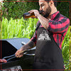 Nomsum Aprons for Men | May The Forks Be With You | Premium Quality Funny Aprons | Best for BBQ, Grilling and Cooking | Grill and BBQ Accessories | Chef Kitchen Grilling Apron | One Size Fits All