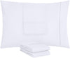 Utopia Bedding Queen Pillowcases - 4 Pack - Envelope Closure - Soft Brushed Microfiber Fabric - Shrinkage and Fade Resistant Pillow Covers Queen Size 20 X 30 Inches (Queen, White)