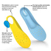 Shoe Insoles for Kids and Women, Memory Foam Insoles, Comfortable Sports Shoe Inserts for Shock Absorption and Relieve Foot Pain, Plantar Fasciitis Arch Support Insoles, S(Women 5-6/ Kids 2-5)