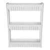 Modern Home Narrow Sliding Storage Organizer Rack - Laundry/Bathroom/Kitchen Portable Storage Shelves