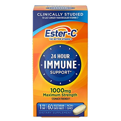 Ester-C® Vitamin C, 1,000 mg, 60 Coated Tablets