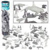 Arctic Animals Action Figure Playset - 48 Piece Cold Weather Winter Climate Adventure Toy Figures with Polar Bears, Foxes, Seals, Penguins & More - Great for Imaginative play, dioramas and RPG gaming