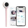 Lollipop Baby Monitor (Cotton Candy) - with Contactless Breathing Monitoring (No Extra Sensor Required, Subscription Service), Sleep Tracking and True Crying Detection, Smart AI WiFi Baby Camera