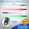 Lightsaber Chopsticks Star Wars Light Up - LED Glowing Light Saber Chop Sticks - Reusable Sushi Lightup Sabers Chopstick Set Of 4 Pairs - Blue & Red & Green & Purple