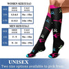 CHARMKING Compression Socks for Women & Men (8 Pairs) 15-20 mmHg Graduated Copper Support Socks are Best for Pregnant, Nurses - Boost Performance, Circulation, Knee High & Wide Calf (S/M, Multi 06)