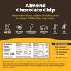 Atlas Protein Bar, 20g Protein, 1g Sugar, Clean Ingredients, Gluten Free (Almond Chocolate Chip, 12 Count (Pack of 1))