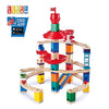 Hape Wooden Quadrilla Super Spirals Marble Run STEM Building Blocks Toy for Kids