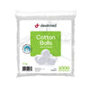 Dealmed Cotton Balls - 1000 Count Medium Cotton Balls, Non-Sterile Bag of Cotton Balls in Easy to Access Zip-Locked Bag, Great for Skin Prep, Wound Cleansing, and DIY Needs