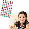 240 Piece Sticker Earrings 3D Gems Sticker Girls Sticker Earrings Self-Adhesive Glitter Craft Crystal Stickers