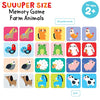 Banana Panda Suuuper Size Memory Game - Farm Animals - Classic Toddler Game Includes 24 Extra-Large Cards - Play Matching Games or Use as Flashcards, for Toddlers and Little Kids Ages 2-4 Years