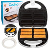 Empanada and Churro Maker Machine - Cooker w 4 Removable Plates - Easier than a Press - Includes Dough Cutting Circle for Easy Dough Measurement, Special Treat for Mexican Dinner Night, Holiday Party