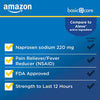 Amazon Basic Care Naproxen Sodium Tablets 220 mg, Pain Reliever/Fever Reducer (NSAID), Muscular Aches, Backache, Headache, Toothache, Minor Arthritis Pain Relief and More, 300 Count