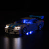 BrickBling LED Light Kit for Lego Speed Champions Fast & Furious Nissan Skyline GT-R (R34) Toy Car Building Set, Blue Underglow Lights for Lego 76917 (No Model)