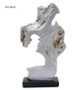 NEWQZ The Kissing Lover Statues Suitable Wedding Gift, for Desk Cabinet Home Decoration, H10.2 Inch (Champagne)