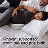 Boppy Pregnancy Pillow Wedge with Cover, Gray Stripe, Belly Support Maternity Wedge, Firm Pregnancy Wedge Pillow for Pregnancy from Boppy Line of Pregnancy Pillows for Sleeping, A Pregnancy Must Have