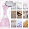 Steamer for Clothes Steamer Powerful HandHeld Portable Travel Garment Steamer Fabric Wrinkle Remover 20s Fast Heat-up 280ml Large Detachable Water Tank Pink