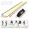 GHB Pro Agility Ladder Agility Training Ladder Speed 12 Rung 20ft with Carrying Bag