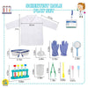 Lesheng space Scientist Costume for Kids Lab Coat with Science Experiment Kit Dress Up & Pretend Play for Boys Girls Age 4-8