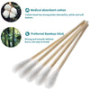 Long Cotton Swabs - 3.93 Inch Cotton Swabs with Wooden Sticks Cleaning Swabs for Wound Care&Cleaning (500 Pcs)