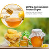 25Pcs Honey Dipper Sticks - Wooden Honey Dipper, 3 Inch Mini Honeycomb Stick, Honey Stirrer Stick for Honey Jar Dispense Drizzle Honey and Wedding Party Gift