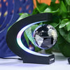 Floating Globe with Colored LED Lights C Shape Anti Gravity Magnetic Levitation Rotating World Map for Children Gift Home Office Desk Decoration