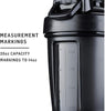 BlenderBottle Classic V2 Shaker Bottle Perfect for Protein Shakes and Pre Workout, 20-Ounce, Clear/Black