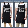 Miracu Funny Apron for Men, Women - Funny Dad Gifts, Funny Gifts for Dad - Christmas, Birthday, Grilling Gifts for Men, Boyfriend Husband Brother Mom - Cooking BBQ Grilling Aprons for Men, Chef Gifts