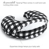 The Peanutshell Black & White Buffalo Plaid Nursing Pillow for Breastfeeding | Pillow & Nursing Pillow Cover for Baby Boys or Girls