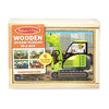 Melissa & Doug Construction Vehicles 4-in-1 Wooden Jigsaw Puzzles in a Box (48 pcs) - FSC-Certified Materials