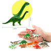 OuMuaMua 78 Pack Mini Dinosaur Figure Toys, Plastic Dinosaur Toy Set Including T-rex, Stegosaurus, Monoclonius for Kids Toddler Birthday Cake Topper, Christmas Easter Valentines Day Gifts