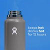 Hydro Flask 32 oz Wide Mouth Straw Lid Black