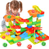 BATTOP Marble Run for Kids Ages 4-8, 167 PCS Classic Big Size Blocks Set, Crazy Marble Run Building Blocks with 4 Balls Race Track, STEM Toys Bricks Set Christmas Toys for Boys & Girls