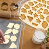 Mini Cookie Cutter Shapes Set - 30 Tiny Stainless Steel Stamps of Flower, Heart, Star, Geometric Shapes - for Out Pastry Dough, Pie Crust & Fruit, Fondant