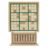 Andux Wooden Sudoku Puzzle Board Game with Drawer SD-02 (Green)