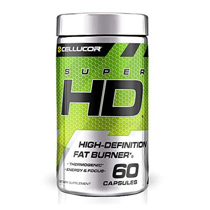 Cellucor Super HD for Men & Women - Enhance Focus and Increase Energy - Capsimax, Green Tea Extract, 160mg Caffeine & More 60 Servings