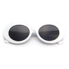 cobain oval thick frame clout sunglasses