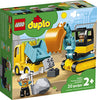 LEGO DUPLO Town Truck & Tracked Excavator Construction Vehicle 10931 Toy for Toddlers 2-4 Years Old Girls & Boys, Fine Motor Skills Development and Learning Toy