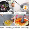 Silicone Cooking Utensils Set,Kitchen Utensils 26 Pcs Set,Non-stick Heat Resistant Silicone,Cookware with Stainless Steel Handle