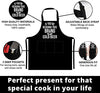 NewEleven Christmas Gift For Men, Dad, Husband, Him - Aprons For Men With Pockets - Funny Gifts For Men, Dad, Husband, Boyfriend, Him, Brother, Uncle - Grill Cooking BBQ Kitchen Chef Apron