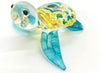 Hand Blown Art Glass,Sea Turtle Miniature Animals Collection, Dollhouse Miniatures,Turtle Art Glass Blown.(N0053)