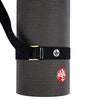 Manduka Yoga Commuter Mat Carrier - Eco-Friendly Cotton, Easy to Carry, Hands-Free, For All Mat Sizes, Black, 68