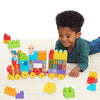 CoComelon Stacking Train, 40 Piece Large Building Block Set, 2 Figures, Colors, Numbers, Officially Licensed Kids Toys for Ages 18 Month by Just Play