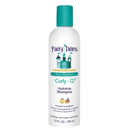 Fairy Tales Curly Q Kids Shampoo for Curly Hair - Hydrating Kids Hair Shampoo for all Types of Curls Including Multi Cultural Hair- Paraben Free, Sulfate Free, Gluten and Nut Free - 12 oz