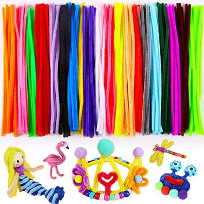 Pipe Cleaners, Pipe Cleaners Craft, Arts and Crafts, Crafts, Craft Supplies, Art Supplies (200 Multi-Color Pipe Cleaners)