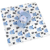 Minky Animal Snuggler Lovey Blanket for Kids, Babies, Boys, Girls, Gender Neutral Security Blanket with Stuffed Animal (Beary Blue Bear)