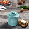 Butter Bell - The Original Butter Bell crock by L Tremain, a Countertop French Ceramic Butter Dish Keeper for Spreadable Butter, Café Matte Collection, Aqua