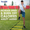 Yes4All Speed Agility Ladder Training Equipment for Soccer, Sports, Footwork & Fitness Feet Exercise - Included Carry Bag