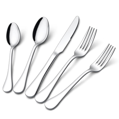 Onader 30 Pieces Silverware Set 18/10 Stainless Steel Flatware Cutlery Set for 6