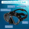 findway Snorkel Mask, Scuba Mask, Panoramic Wide View Dry Snorkel Set for Adults, Anti-Fog Scuba Diving Mask, Snorkeling Gear for Adults, Professional Training Snorkeling Gear